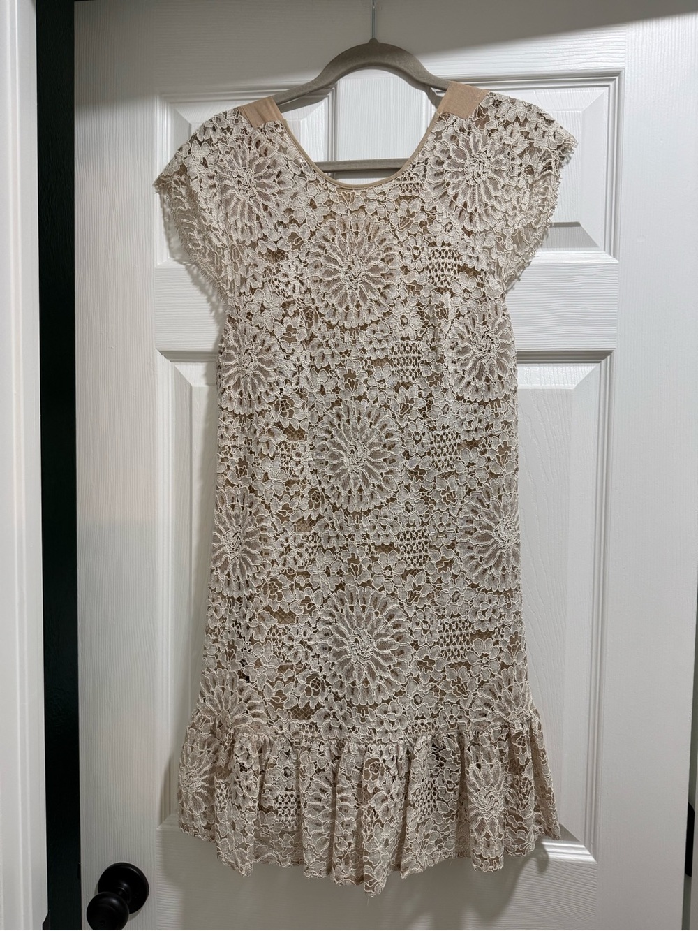 Alexis Cream Crochet Lace Party Dress